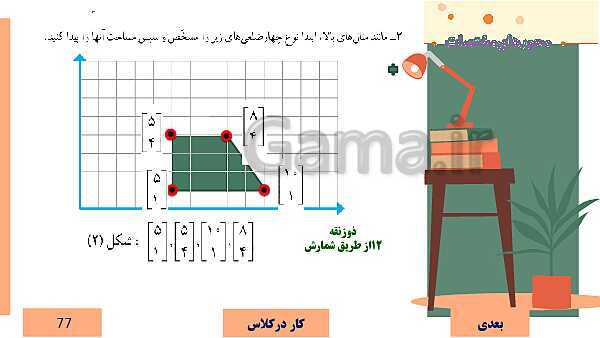  پاورپوینت آموزش مجازی ریاضی ششم دبستان | فصل 4: تقارن و مختصات- پیش نمایش