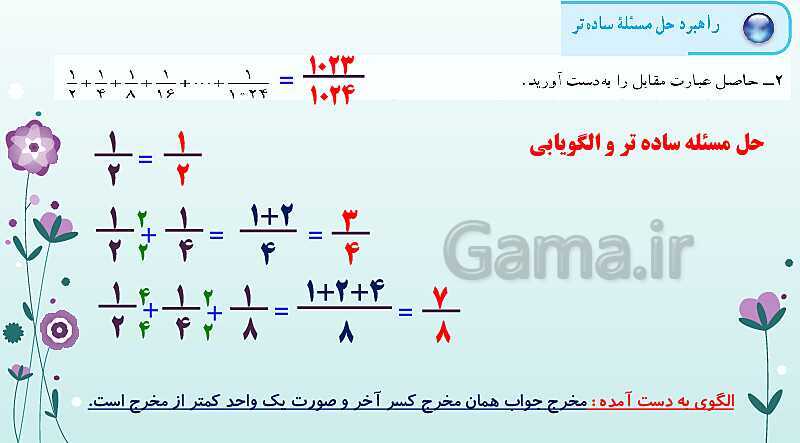 پاورپوینت تدریس صفحه 1 تا 9 ریاضی هفتم | بررسی کامل 8 راهبرد حل مسئله- پیش نمایش