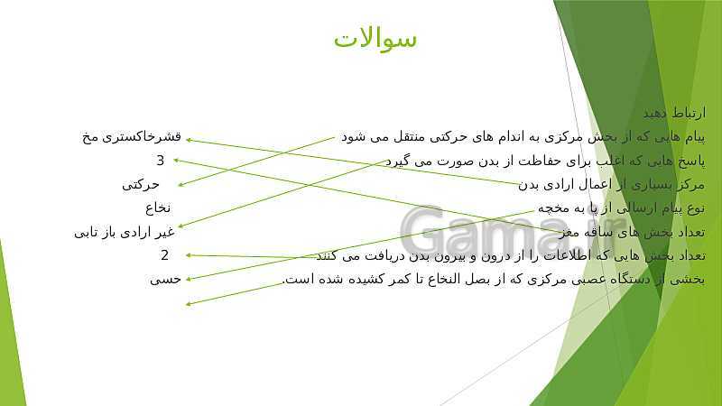 پاورپوینت علوم تجربی کلاس هشتم دوره اول متوسطه | فصل چهارم: تنظيم عصبی- پیش نمایش