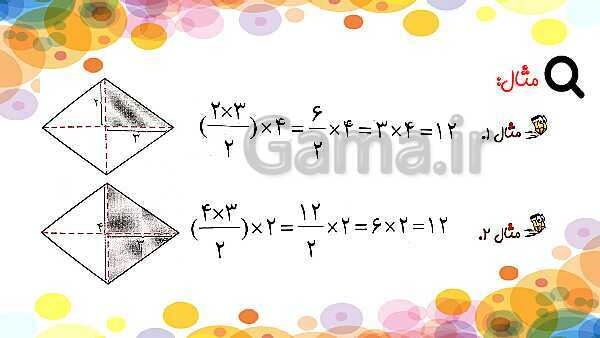 پاورپوینت ریاضی پنجم دبستان | فصل 6 | درس 1: مساحت لوزی و ذوزنقه- پیش نمایش