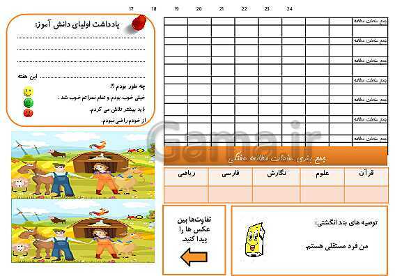 پاورپوینت سالنامه آموزشی (دفتر مشاوره) دانش آموزان پایه سوم دبستان- پیش نمایش