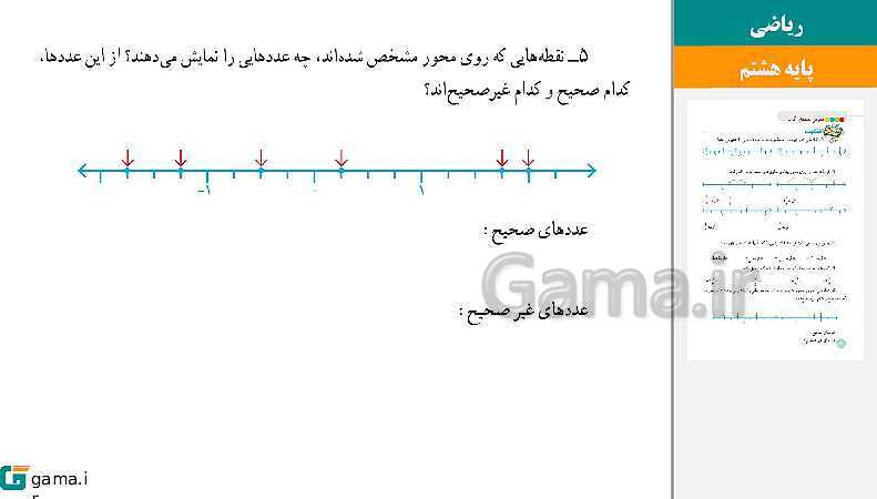  پاورپوینت کتاب محور ویژه تدریس مجازی ریاضی هشتم | فصل 1 تا 9- پیش نمایش