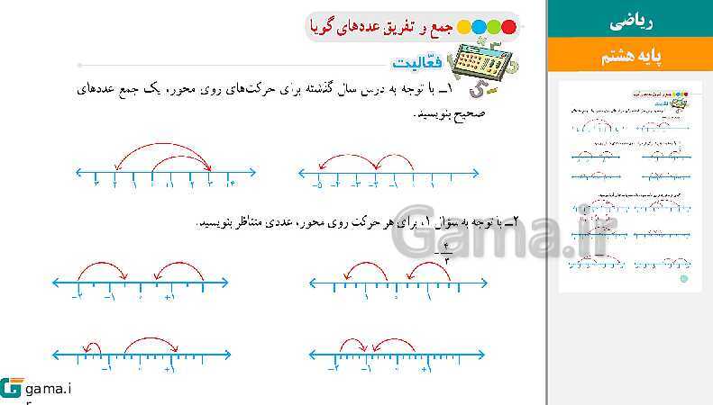  پاورپوینت کتاب محور ویژه تدریس مجازی ریاضی هشتم | فصل 1 تا 9- پیش نمایش