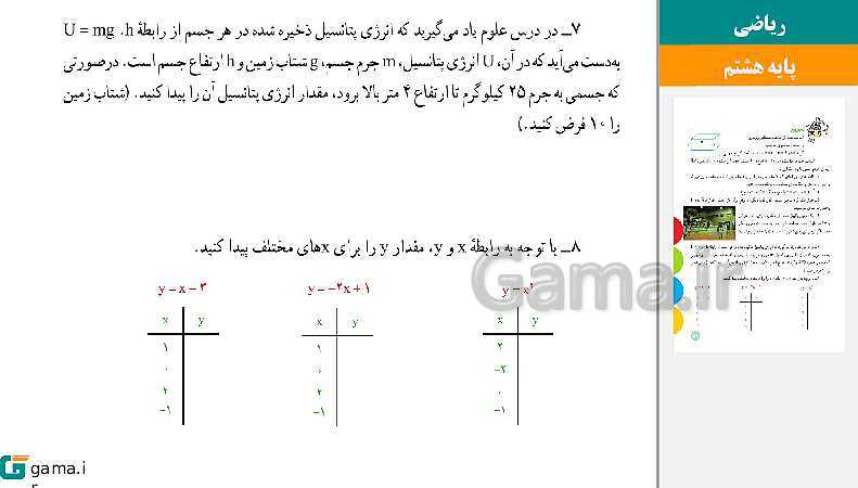  پاورپوینت کتاب محور ویژه تدریس مجازی ریاضی هشتم | فصل 1 تا 9- پیش نمایش