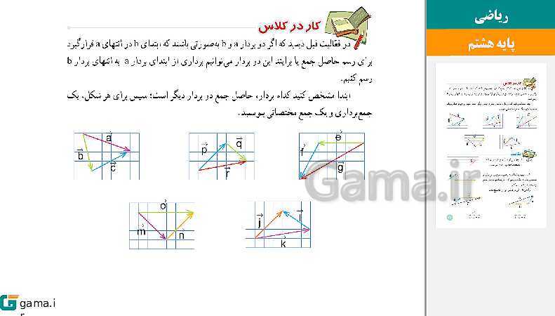  پاورپوینت کتاب محور ویژه تدریس مجازی ریاضی هشتم | فصل 1 تا 9- پیش نمایش