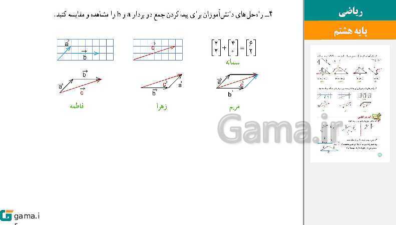  پاورپوینت کتاب محور ویژه تدریس مجازی ریاضی هشتم | فصل 1 تا 9- پیش نمایش