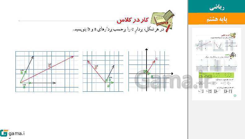  پاورپوینت کتاب محور ویژه تدریس مجازی ریاضی هشتم | فصل 1 تا 9- پیش نمایش