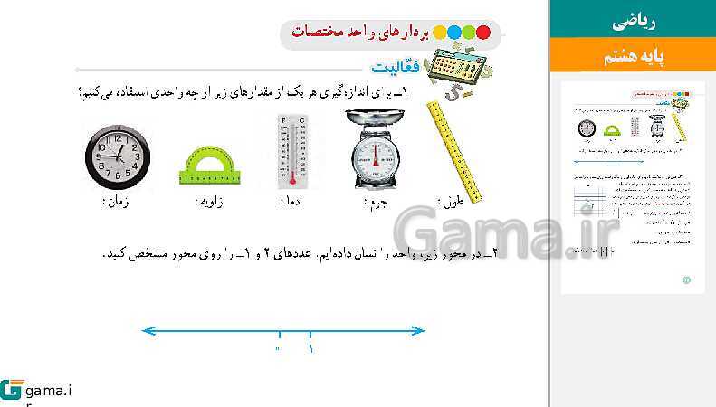  پاورپوینت کتاب محور ویژه تدریس مجازی ریاضی هشتم | فصل 1 تا 9- پیش نمایش