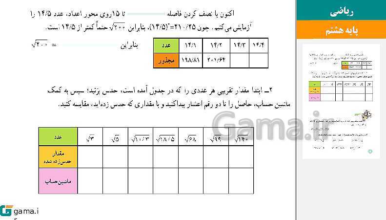  پاورپوینت کتاب محور ویژه تدریس مجازی ریاضی هشتم | فصل 1 تا 9- پیش نمایش