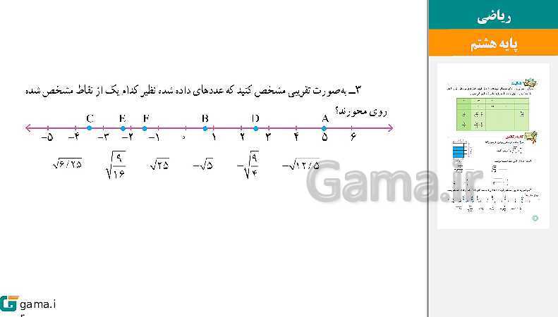  پاورپوینت کتاب محور ویژه تدریس مجازی ریاضی هشتم | فصل 1 تا 9- پیش نمایش