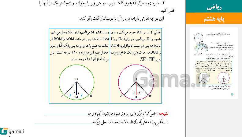  پاورپوینت کتاب محور ویژه تدریس مجازی ریاضی هشتم | فصل 1 تا 9- پیش نمایش