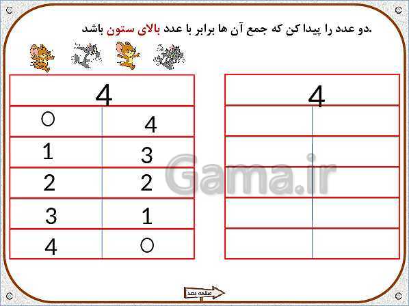 پاورپوینت تم 13: آشنایی با نماد جمع و حاصل آن و مفهوم ترکیبی اعداد 2 تا 10- پیش نمایش