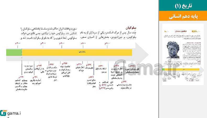 پاورپوینت کتاب محور ویژه تدریس مجازی تاریخ (1) دهم انسانی | درس 1 تا 16- پیش نمایش