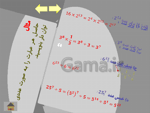 پاورپوینت آموزش فصل 7 ریاضی هشتم | توان و جذر- پیش نمایش