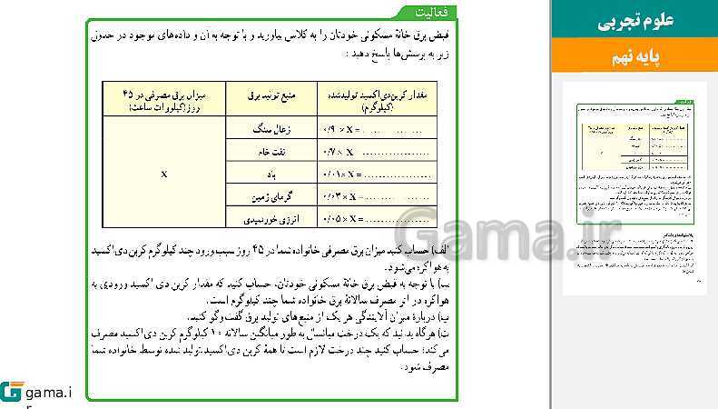  پاورپوینت کتاب محور ویژه تدریس مجازی علوم تجربی نهم | فصل 1 تا 15- پیش نمایش