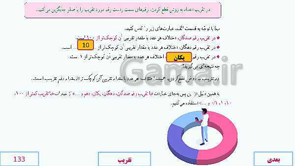 پاورپوینت آموزش مجازی ریاضی ششم دبستان | فصل 7: تقریب- پیش نمایش