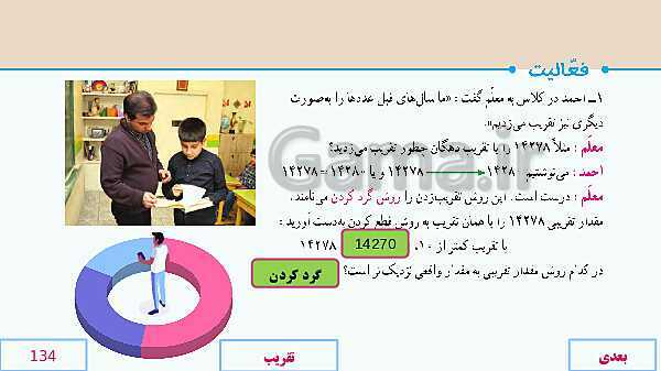 پاورپوینت آموزش مجازی ریاضی ششم دبستان | فصل 7: تقریب- پیش نمایش