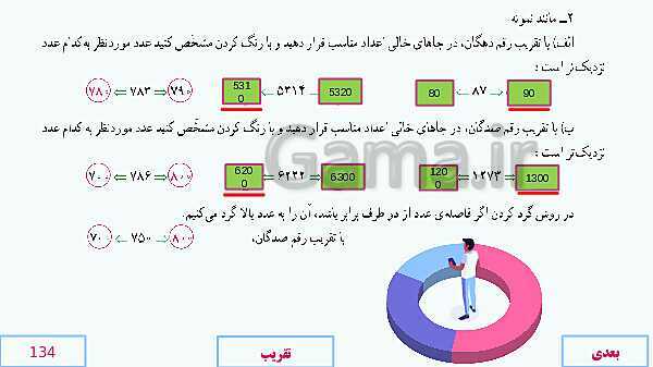 پاورپوینت آموزش مجازی ریاضی ششم دبستان | فصل 7: تقریب- پیش نمایش