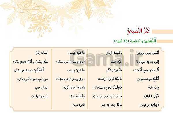 پاورپوینت آموزش مجازی عربی هفتم | درس 2: قسمت اول و دوم و سوم- پیش نمایش