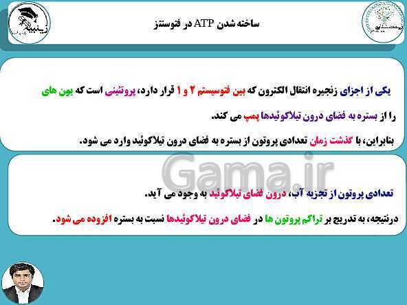 پاورپوینت آموزشی زیست شناسی (3) دوازدهم تجربی | فصل 6: از انرژی به ماده- پیش نمایش