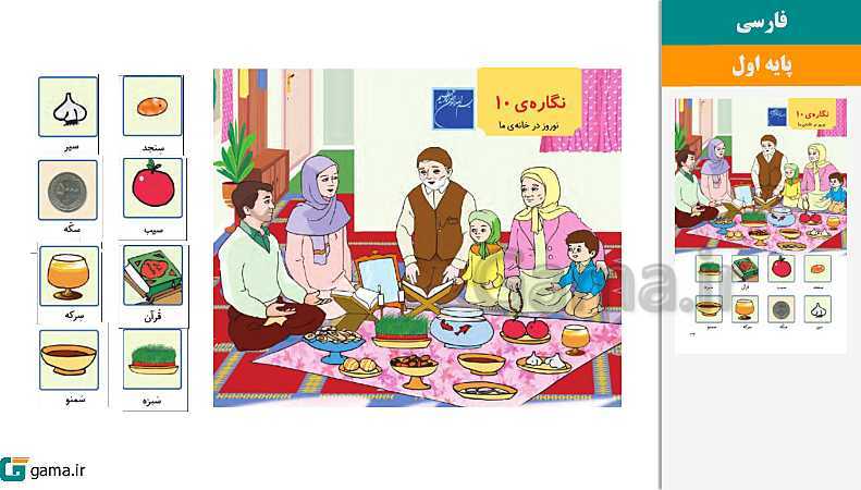  پاورپوینت کتاب محور ویژه تدریس مجازی فارسی اول دبستان | نگاره 1 تا درس 22- پیش نمایش