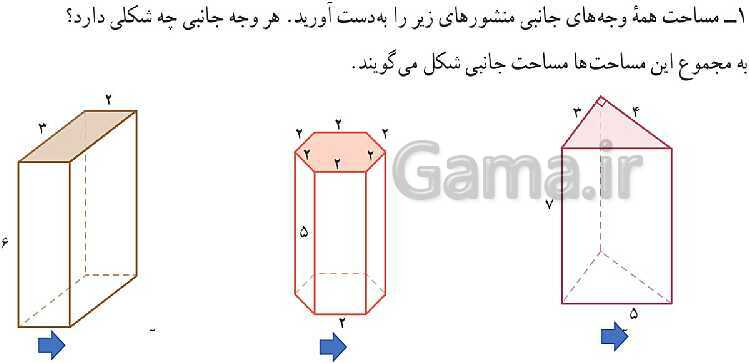 پاورپوینت مناسب تدریس ریاضی هفتم | فصل 6: سطح و حجم- پیش نمایش