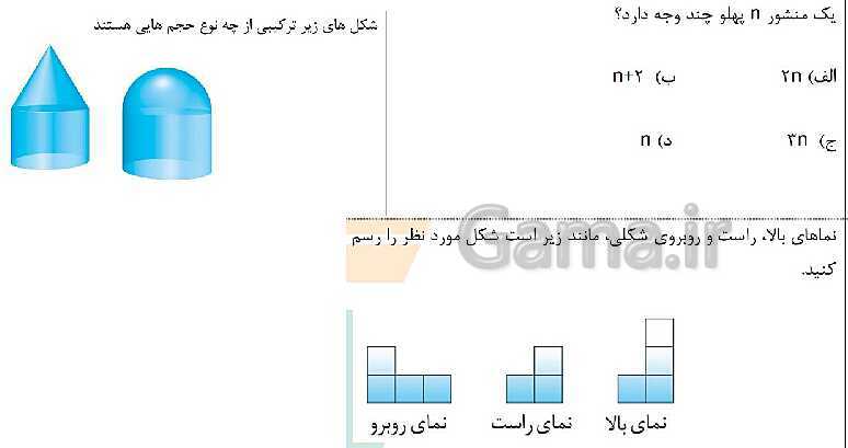 پاورپوینت مناسب تدریس ریاضی هفتم | فصل 6: سطح و حجم- پیش نمایش