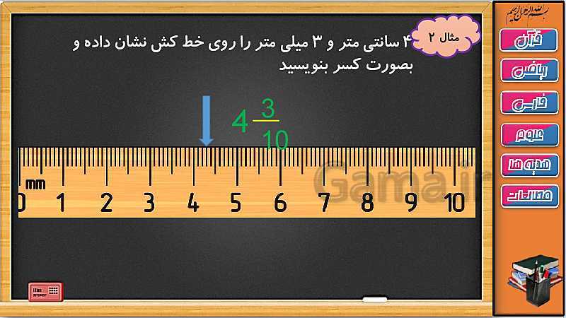 پاورپوینت ریاضی سوم دبستان | فصل 3: کسر بزرگ تر از واحد- پیش نمایش