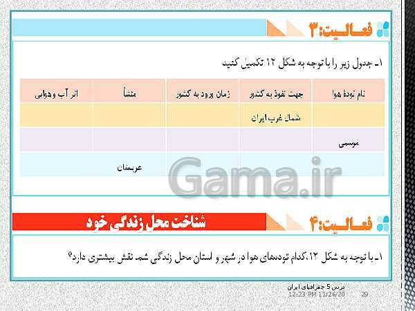 پاورپوینت جغرافیای ایران دهم دبیرستان | درس 5: آب و هوای ایران- پیش نمایش