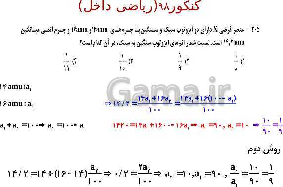 پاورپوینت شیمی مروری بر مباحث مهم و کنکوری شیمی(1) دهم - پیش نمایش