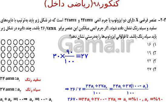 پاورپوینت شیمی مروری بر مباحث مهم و کنکوری شیمی(1) دهم - پیش نمایش