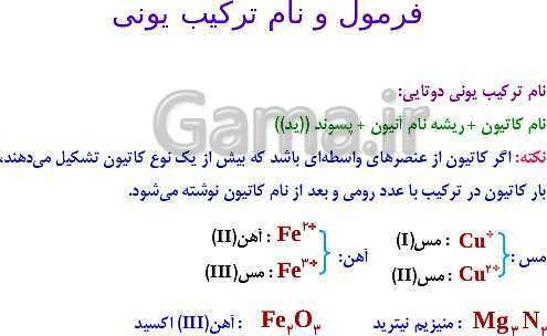 پاورپوینت شیمی مروری بر مباحث مهم و کنکوری شیمی(1) دهم - پیش نمایش