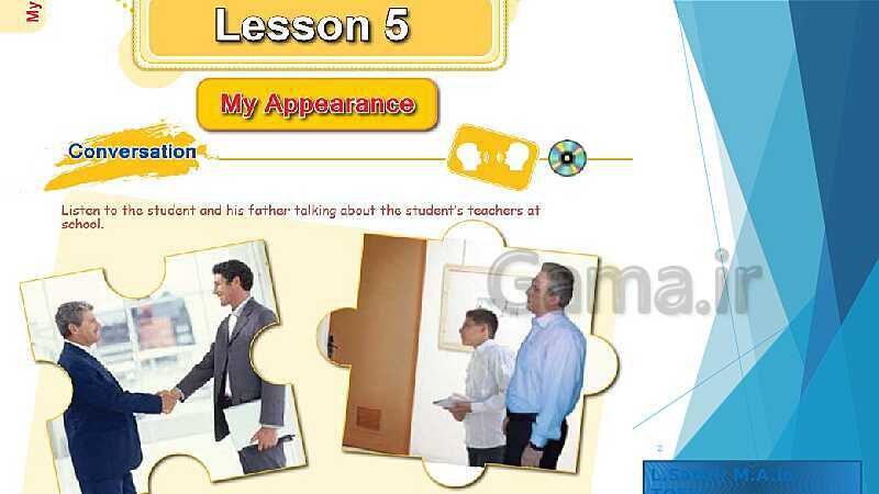 پاورپوینت صوتی کتاب محور انگلیسی هفتم  | Lesson 5: My Appearance- پیش نمایش