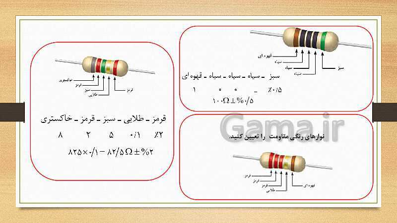 پاورپوینت کتاب مبانی الکتریسیته برق کار صنعتی درجه 2 دهم | فصل سوم: آشنایی با قطعات و کمیت های الکتریکی- پیش نمایش