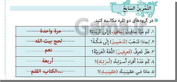 پاورپوینت عربی هشتم  | درس 6: فِي السَّفَرِ- پیش نمایش