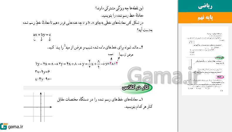 پاورپوینت کتاب محور ویژه تدریس مجازی ریاضی نهم | فصل 1 تا 8 - پیش نمایش