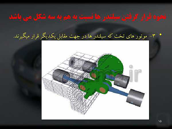 پاورپوینت تعمیرکار اتومبیل‌های سواری بنزینی درجه 1 | موتور و اجزای آن- پیش نمایش