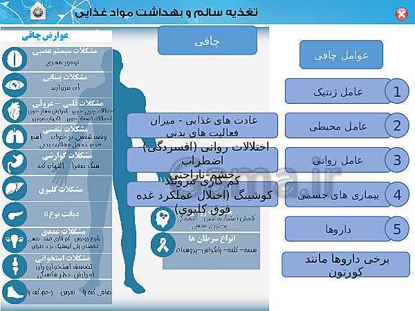 پاورپوینت سلامت و بهداشت دوازدهم | درس 3: برنامهٔ غذایی سالم- پیش نمایش