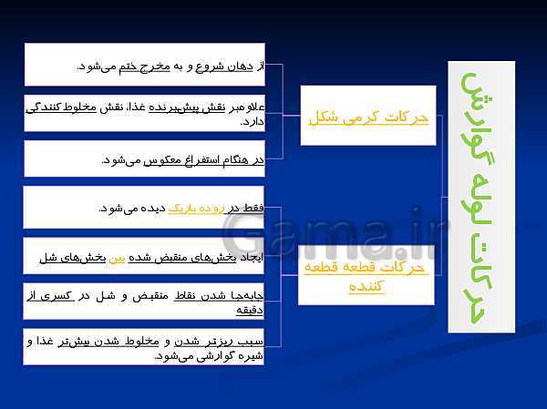 پاورپوینت تدریس زیست شناسی دهم تجربی | گوارش و جذب مواد و تنظیم فعالیت دستگاه گوارش- پیش نمایش