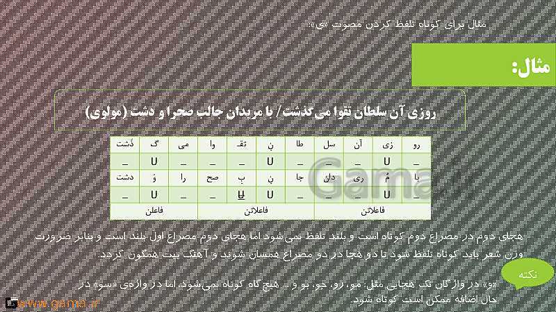 پاورپوینت تدریس علوم و فنون ادبی (3) دوازدهم انسانی | درس 5: اختیارات شاعری (1): زبانی- پیش نمایش