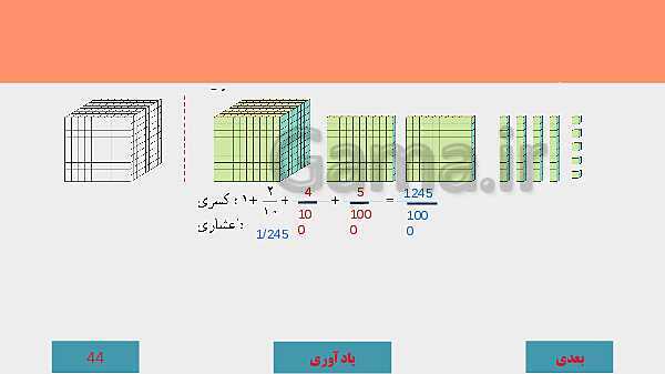 پاورپوینت آموزش مجازی ریاضی ششم دبستان | فصل 3: اعداد اعشاری- پیش نمایش