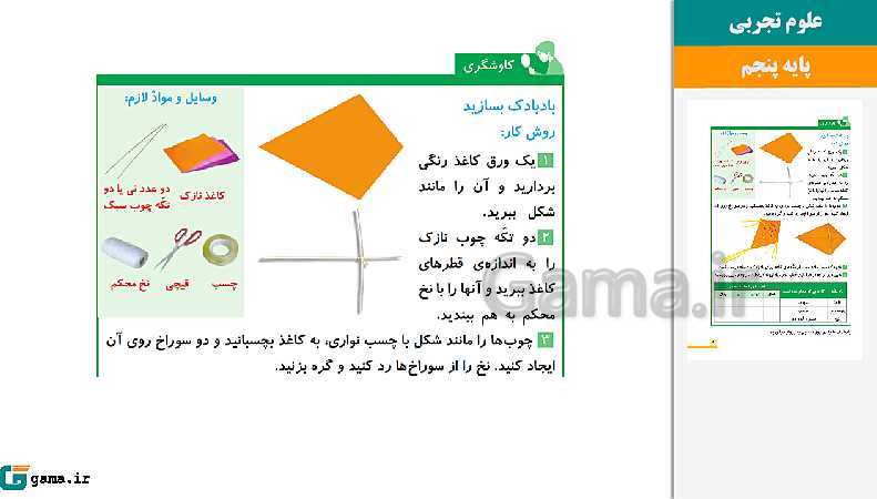 پاورپوینت کتاب محور ویژه تدریس مجازی علوم تجربی پنجم دبستان | درس 1 تا 12- پیش نمایش