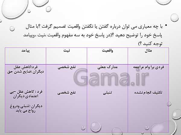 پاورپوینت تفکر و سبک زندگی هفتم  | حکایت راستی- پیش نمایش