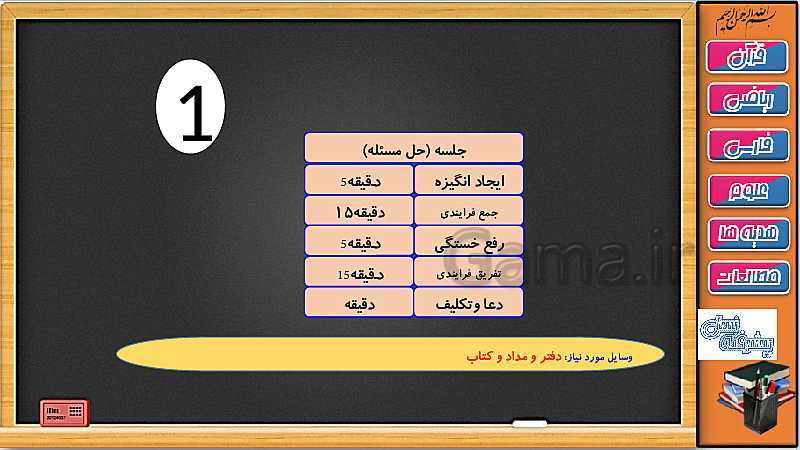 پاورپوینت ریاضی سوم دبستان | فصل 6: جمع و تفریق فرایندی- پیش نمایش