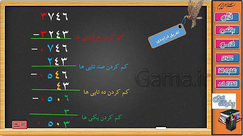 پاورپوینت ریاضی سوم دبستان | فصل 6: جمع و تفریق فرایندی- پیش نمایش