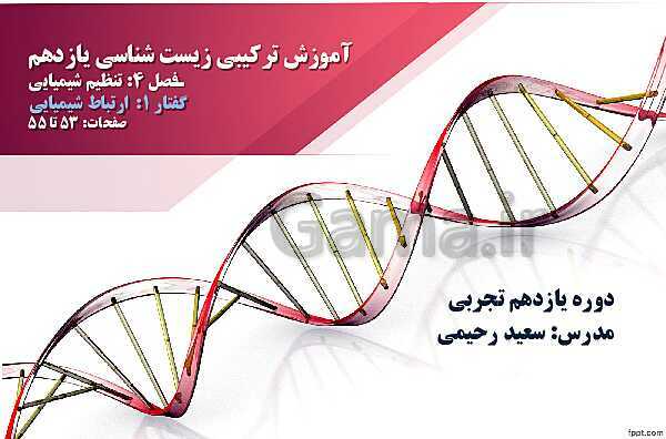 پاورپوینت تدریس زیست شناسی (2) یازدهم تجربی | فصل 4: تنظیم شیمیایی (گفتار 1: ارتباط شیمیایی)- پیش نمایش