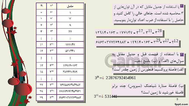 پاورپوینت ریاضی (2) فنی یازدهم هنرستان |  پودمان 4: لگاریتم و خواص آن- پیش نمایش