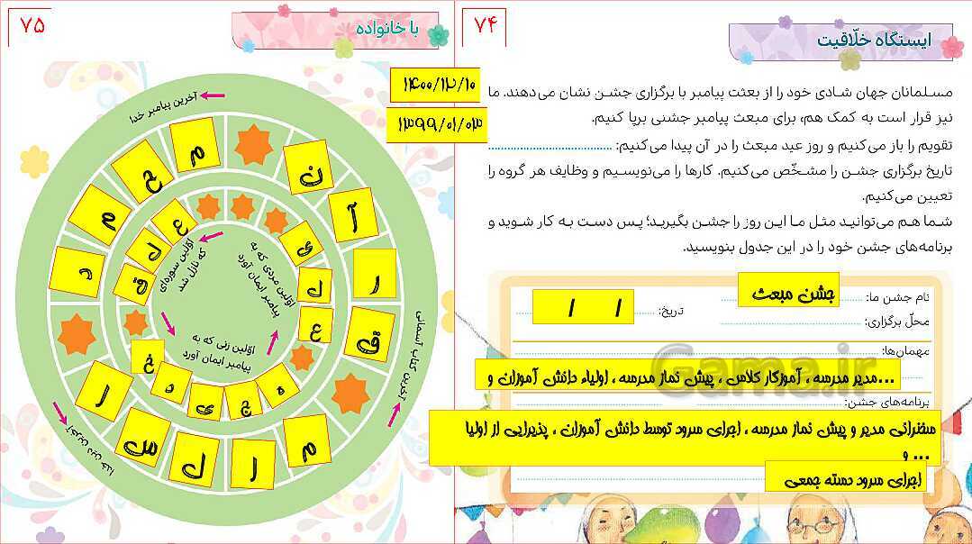 پاورپوینت تدریس هدیه‌های آسمانی چهارم دبستان | درس 10: روشن ترین شب- پیش نمایش