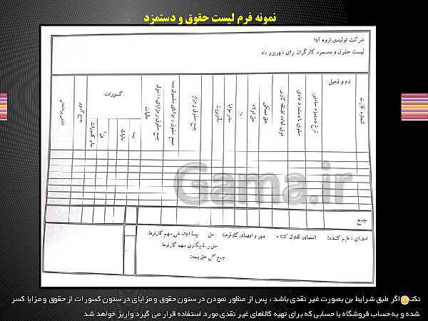 پاورپوینت حسابدار حقوق و دستمزد یازدهم کاردانش | فصل 3: بیمـه، بازنشستگی و مالیات مشمولان قانون کار و نرم افزار حقوق و دستمزد - پیش نمایش