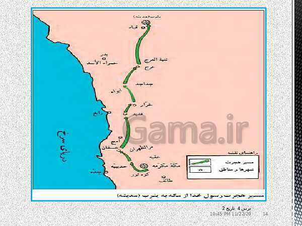 پاورپوینت تدریس تاریخ یازدهم انسانی | درس 4: امت و حکومت نبوی در مدینه- پیش نمایش